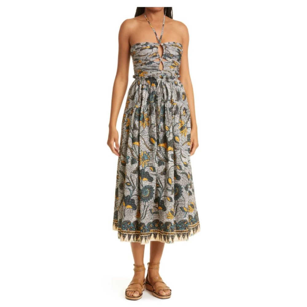 Ulla Johnson Ella Printed Midi Dress, Size 4 US
